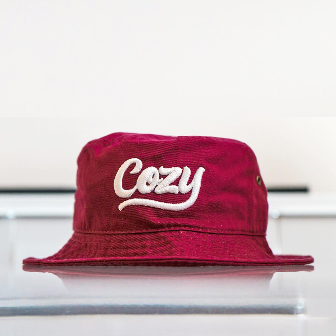 Cozy &quot;Maroon&quot; Bucket Cap