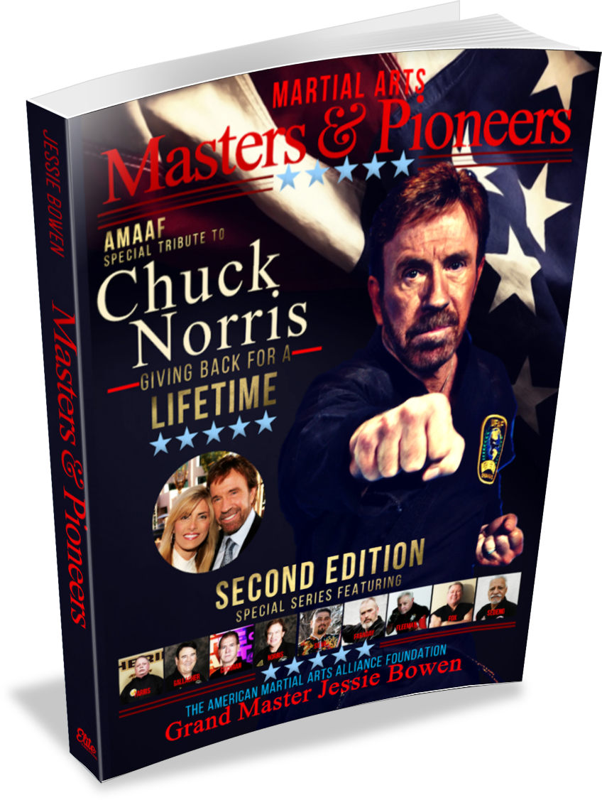 Make A Donation Get A Complimentary Copy of the Chuck Norris Edition Second Edition of the Martial Arts Masters & Pioneers Biography Book.
