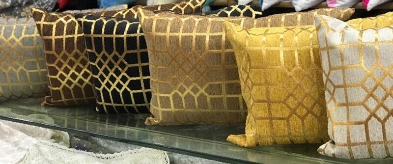 Fancy rectangular cushion cover (without filling)