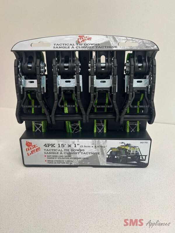 Tactical 15' Ratchet Tie Downs