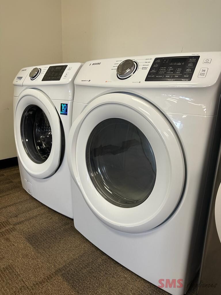 Samsung wf42h5000aw washer & online dv42h5000ew electric dryer set