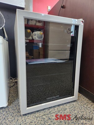 Open Box- Scratch & Dent Frigidaire Can Glass Door Beverage Center Compact Fridge EFMIS9000