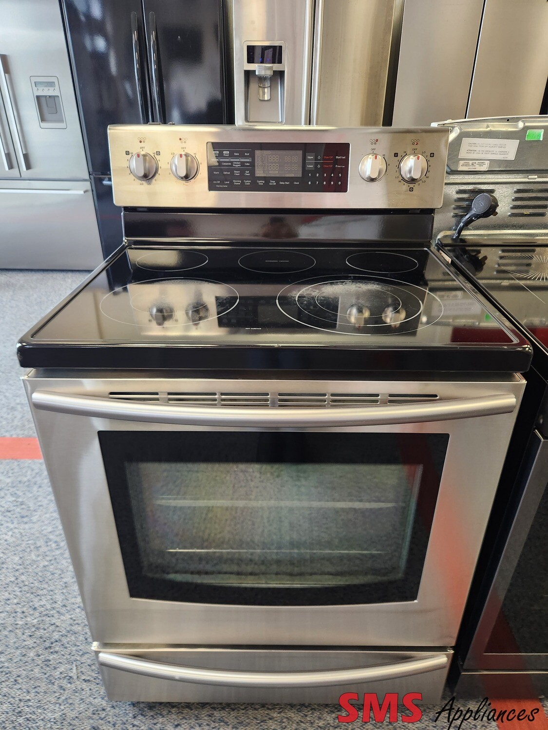 Samsung Glass Top Stove with Double Oven FE710DRS