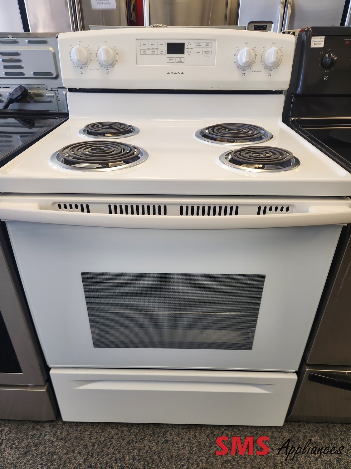 Amana Coil Top Stove YACR4303MFW