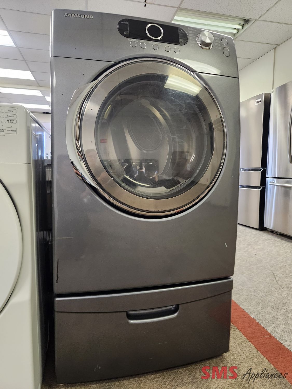 Samsung Dryer with Pedestal DV337AEG