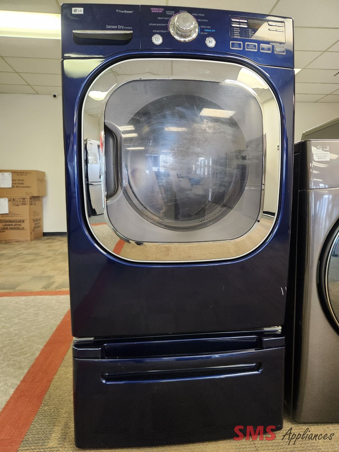 LG Dryer with Pedestal DELX2801L