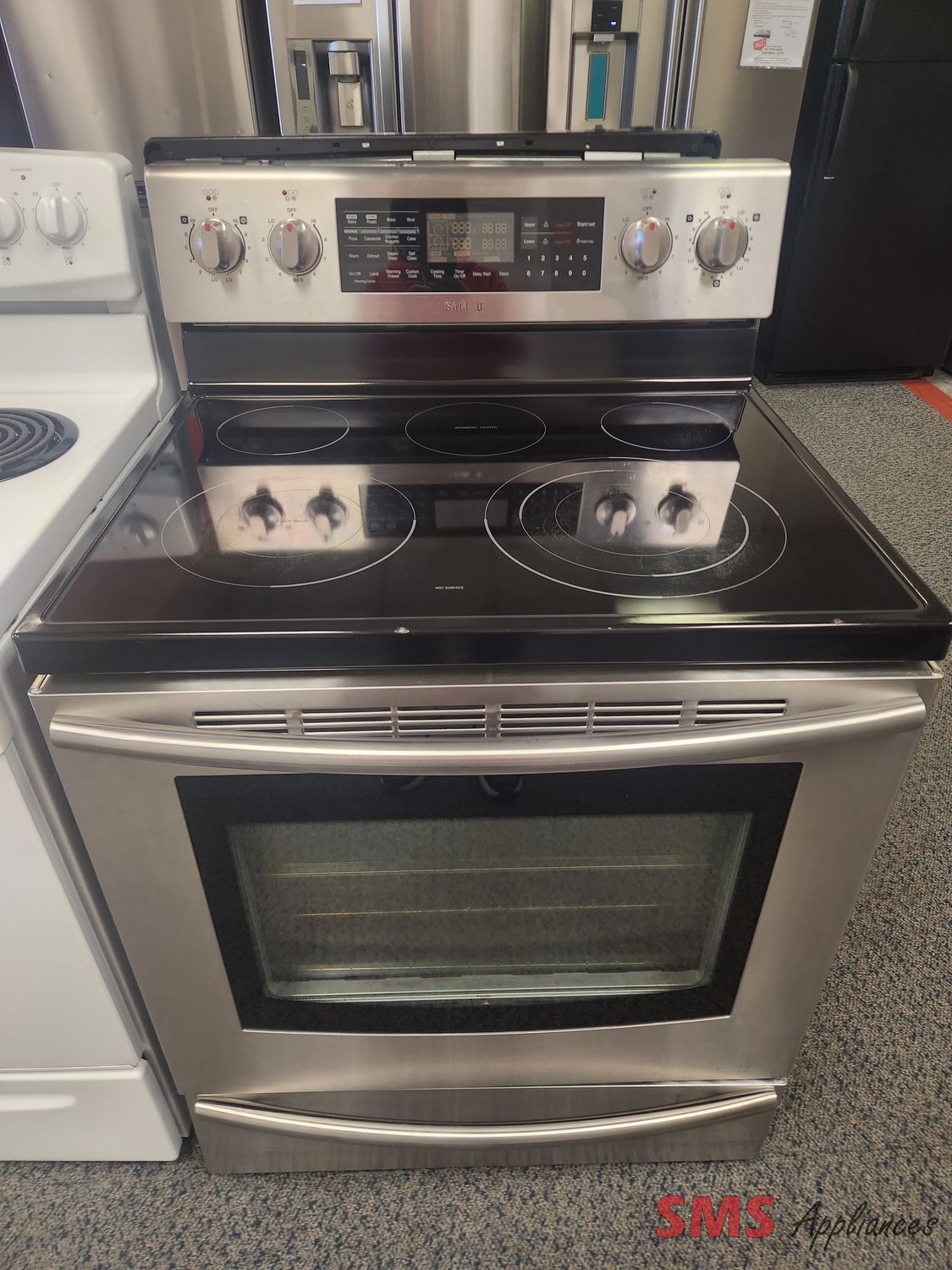 Samsung Glass Top Double Oven Stove FE710DRS/XAC