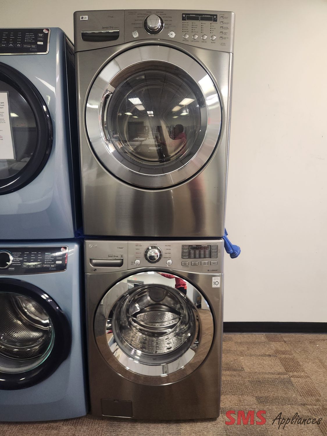 LG Washer & Dryer Set WM3370HVA/DLEX2901V