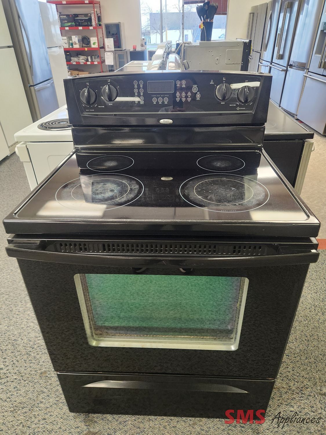 Whirlpool Glass Top Stove WERP4120SB