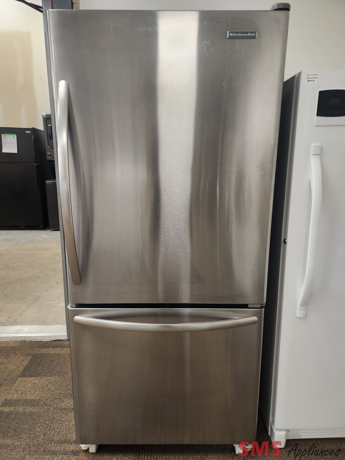 KitchenAid 30" Bottom Mount Fridge KBRS19KTMS1