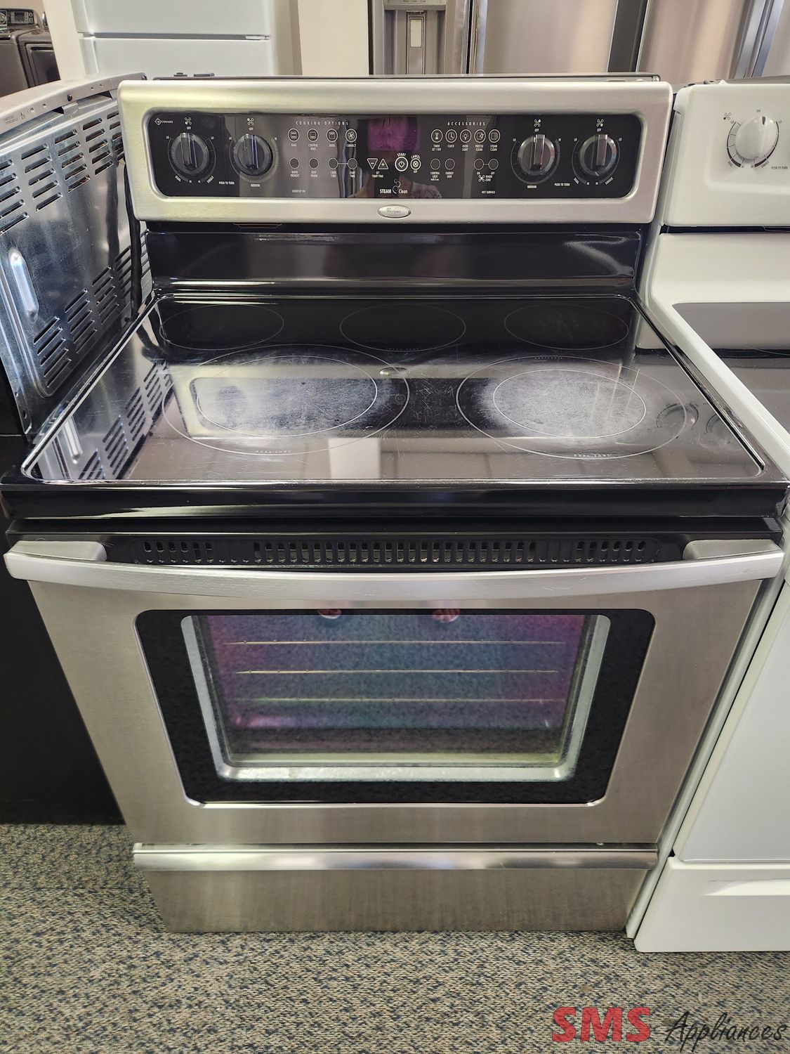 Whirlpool Glass Top Stove GFE461LVS