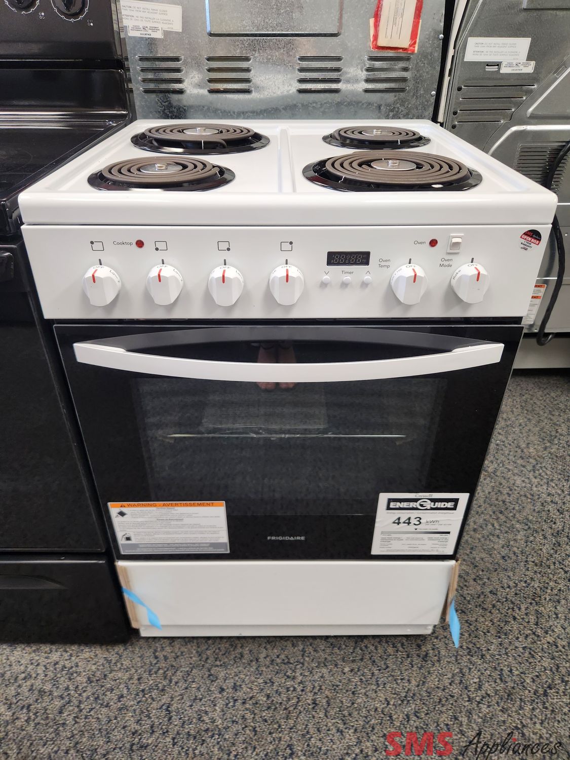 Open Box - Scratch & Dent Frigidaire Coil Top Stove FCFC241CAW