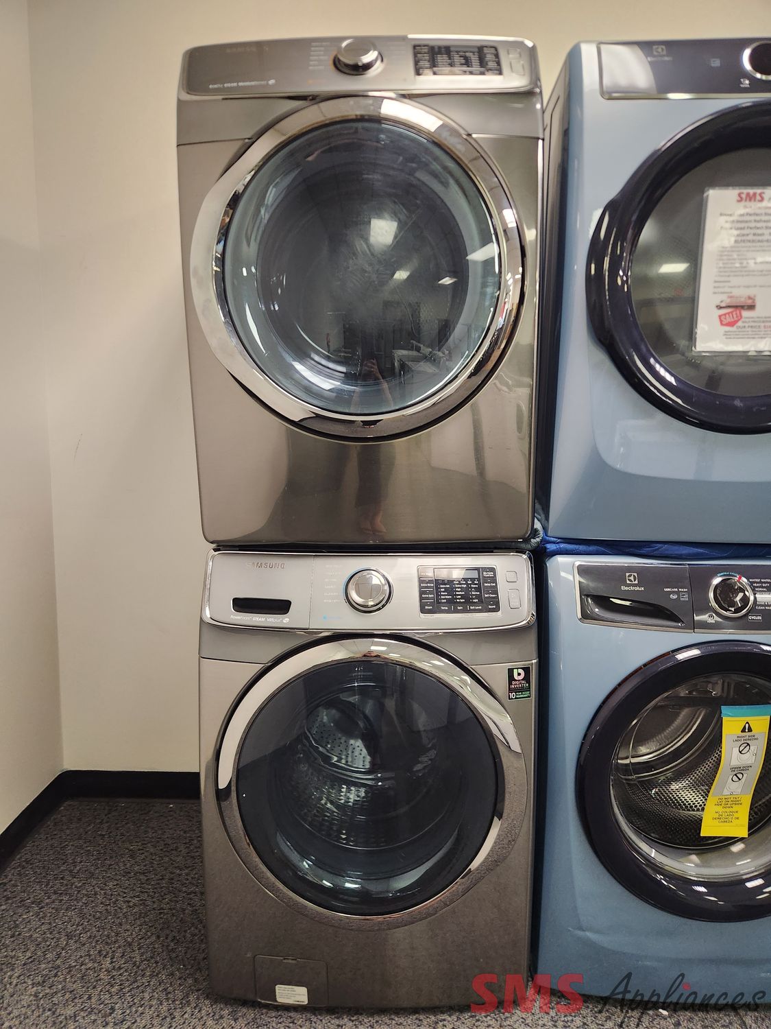 Samsung Washer & Dryer Set WF45H6100AP/DV42H5600EP