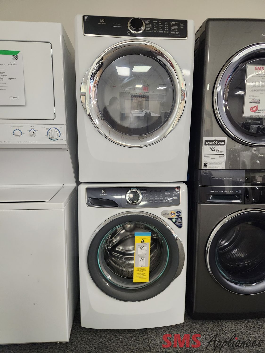 Electrolux Washer (Open Box) and Dryer (Refurbished) SET ELFW7537AW/EFMC627UIW2