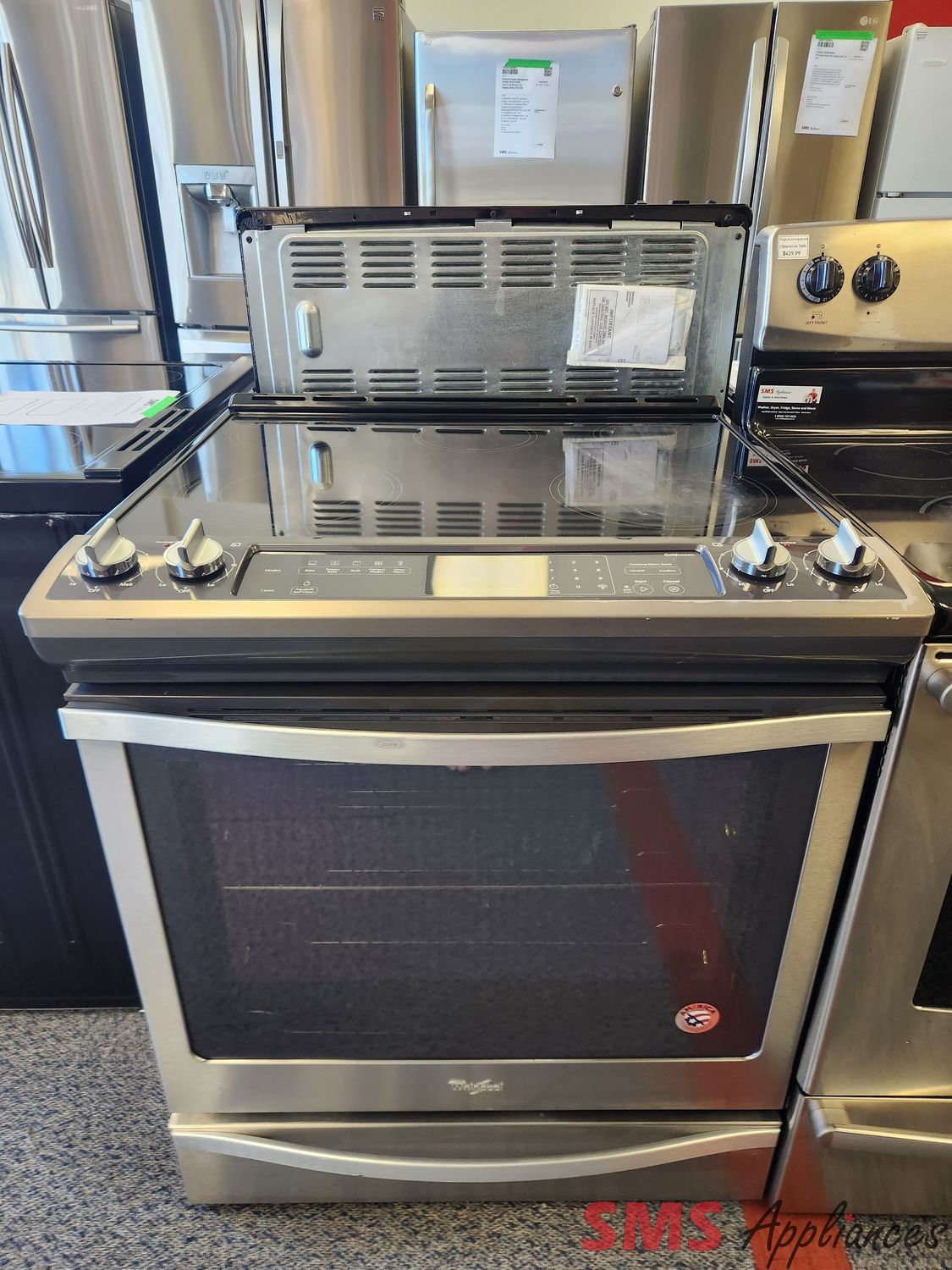 Whirlpool Glass Top Stove YWEE730H0DS0