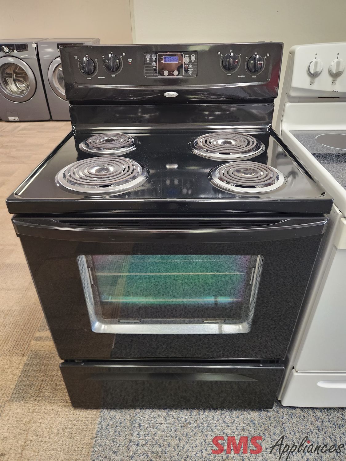 Whirlpool Coil Top Stove WERE3000SB2