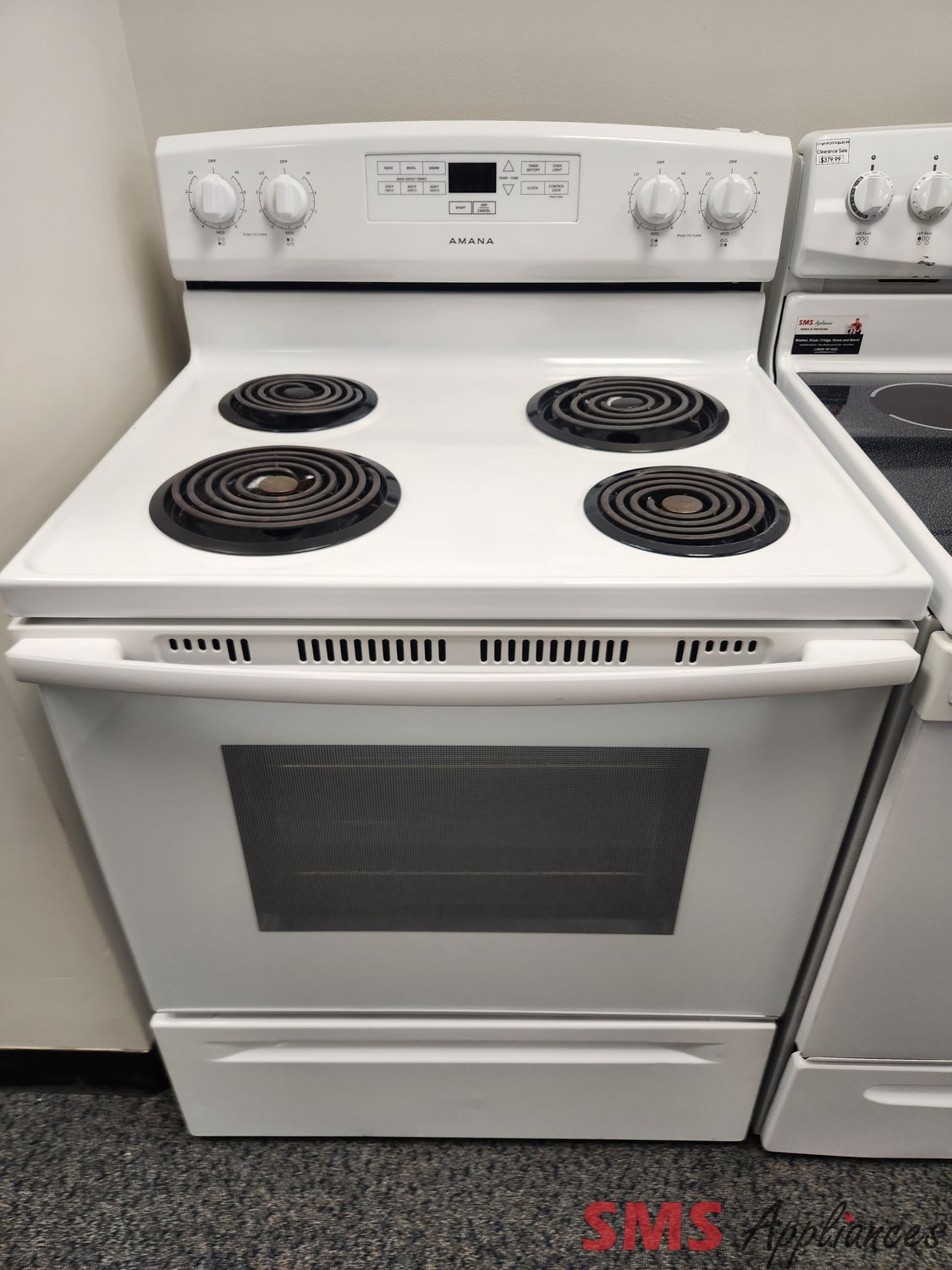 Amana Coil Top Stove YACR4303MFW