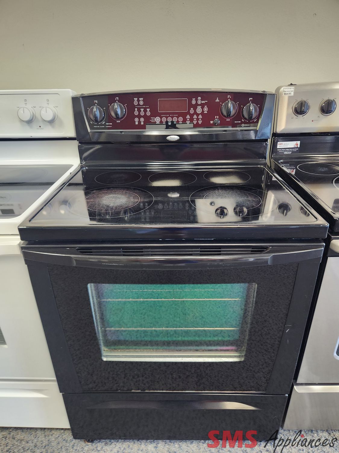 Whirlpool Glass Top Stove GERC4110SB