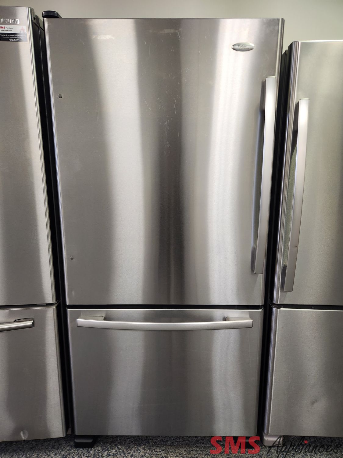 Whirlpool 33" Bottom Mount Fridge GB2FHDXWS02