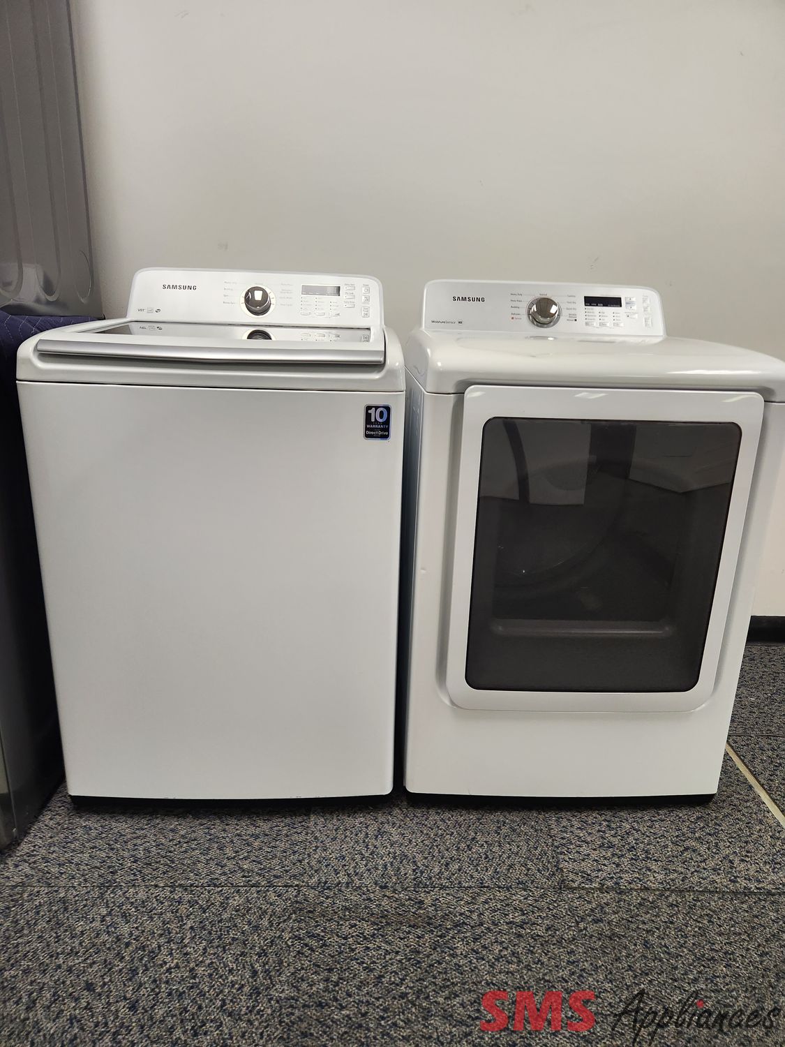 Samsung Washer & Dryer Set WA422PRHDWR/DV422EWHDWR