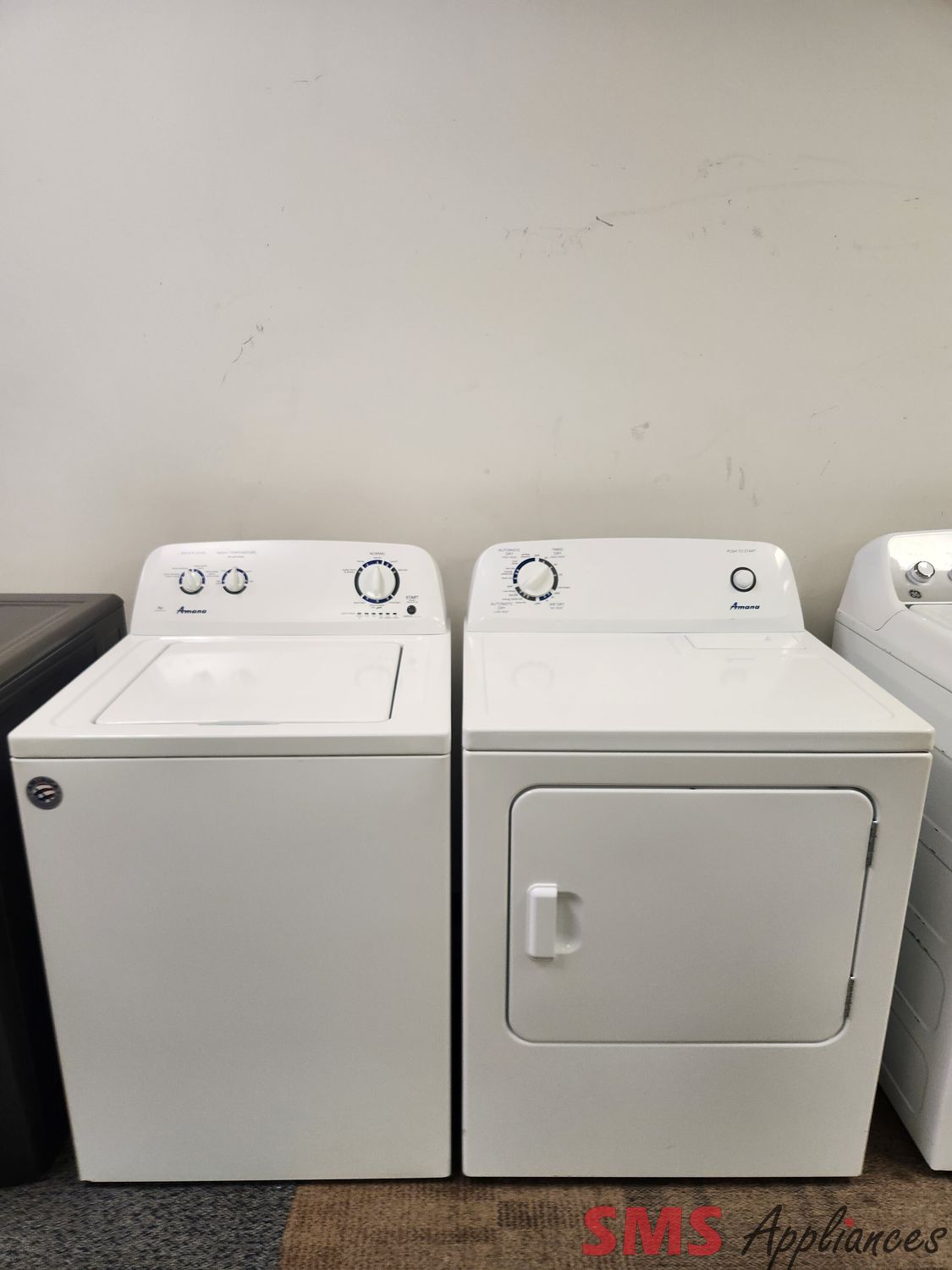 Amana Washer & Dryer NTW4516FW/YNED4655EW