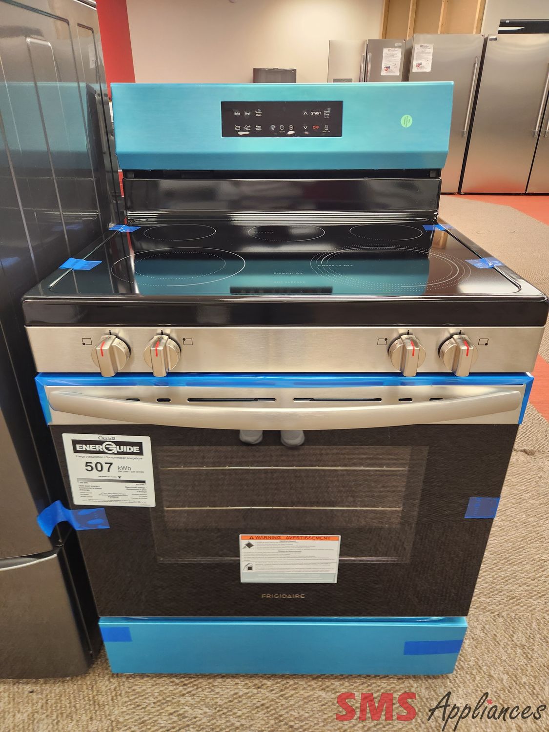 Open Box -  Scratch & Dent Frigidaire Glass Top Stove FCRE306CASB