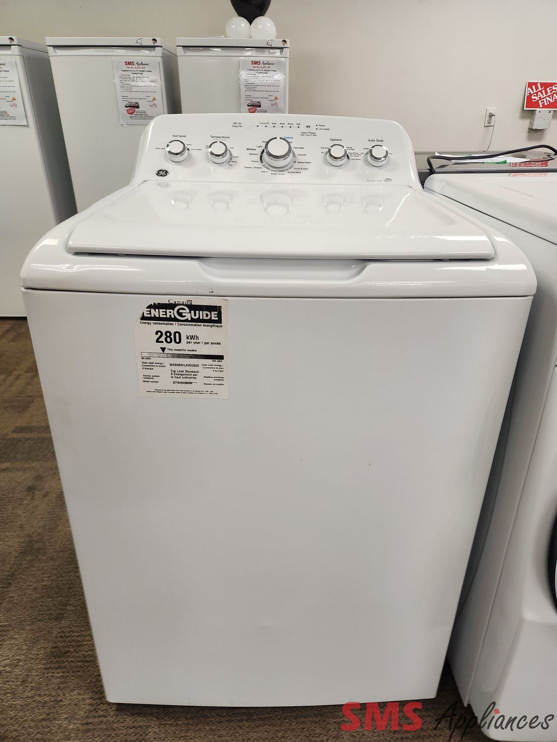 GE Top Load Washer GTW460BMMWW
