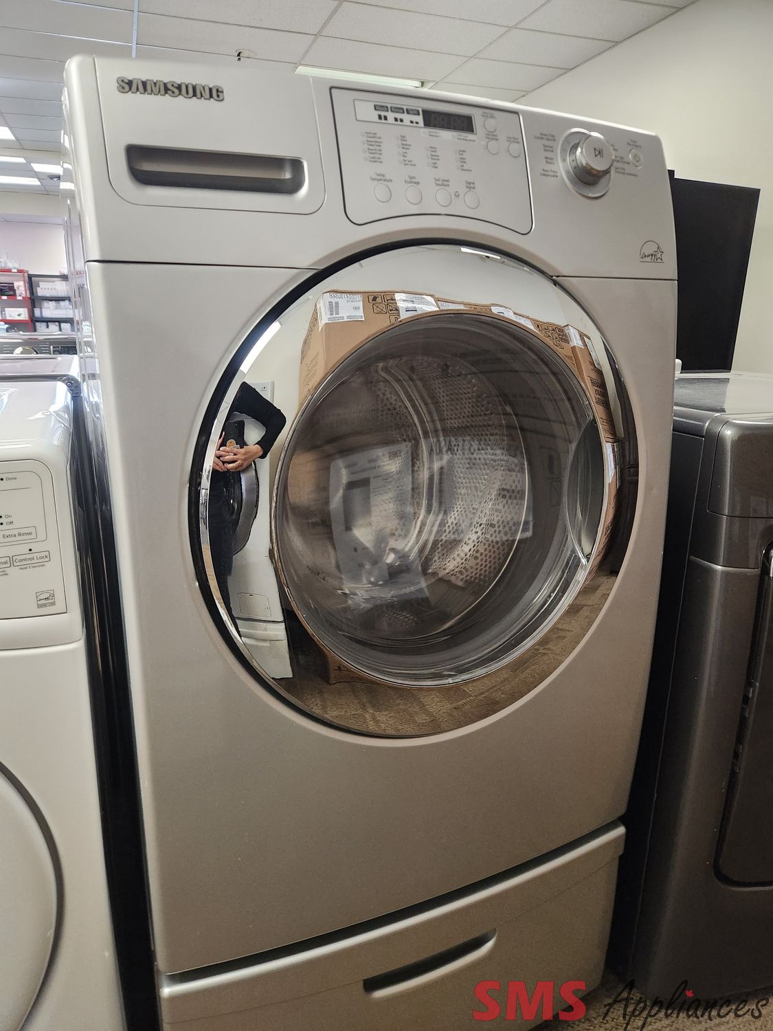 Samsung Front Load Washer with Pedestal WF206ANS