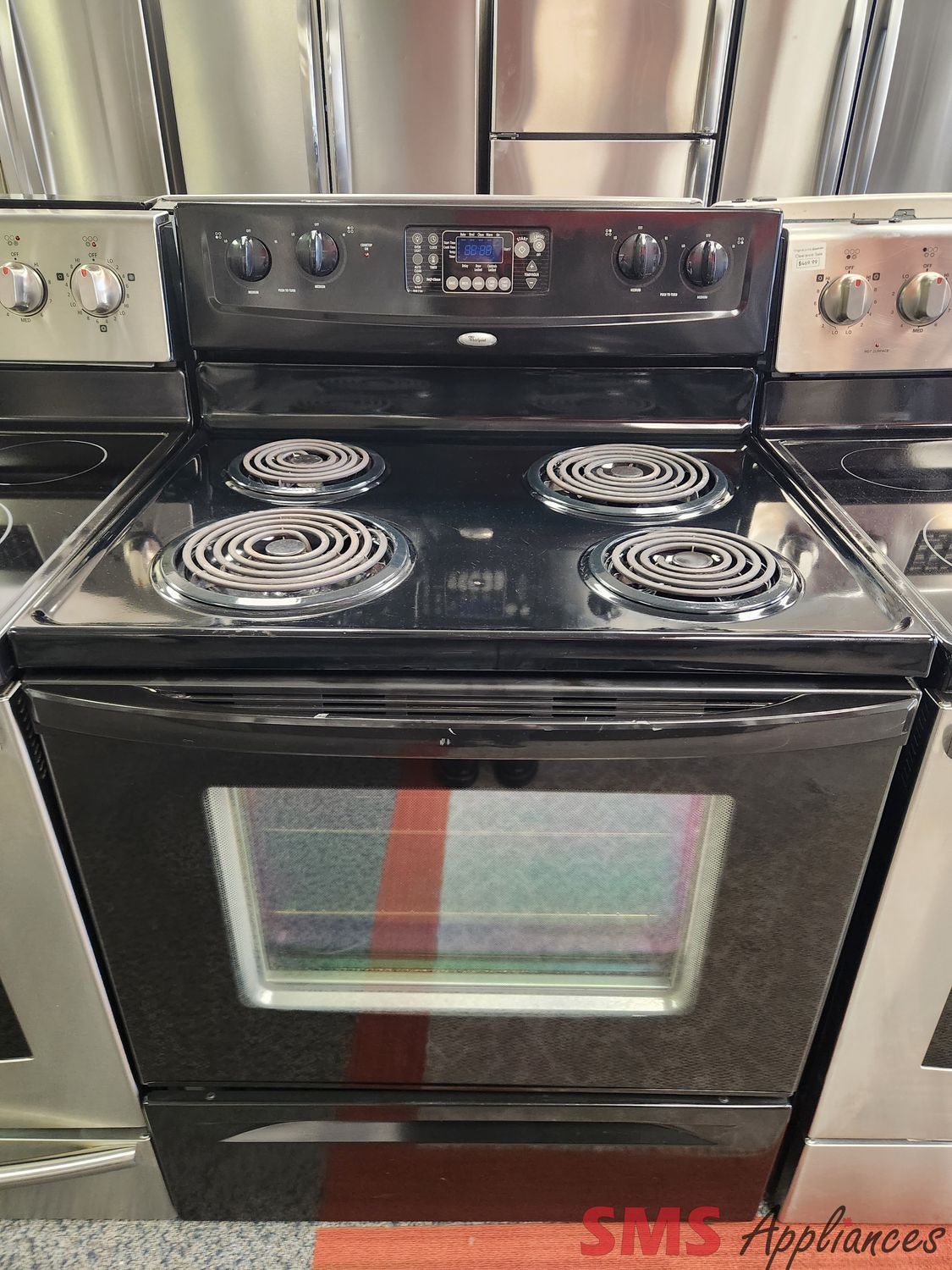 Whirlpool Glass Top Stove WERP3101SB