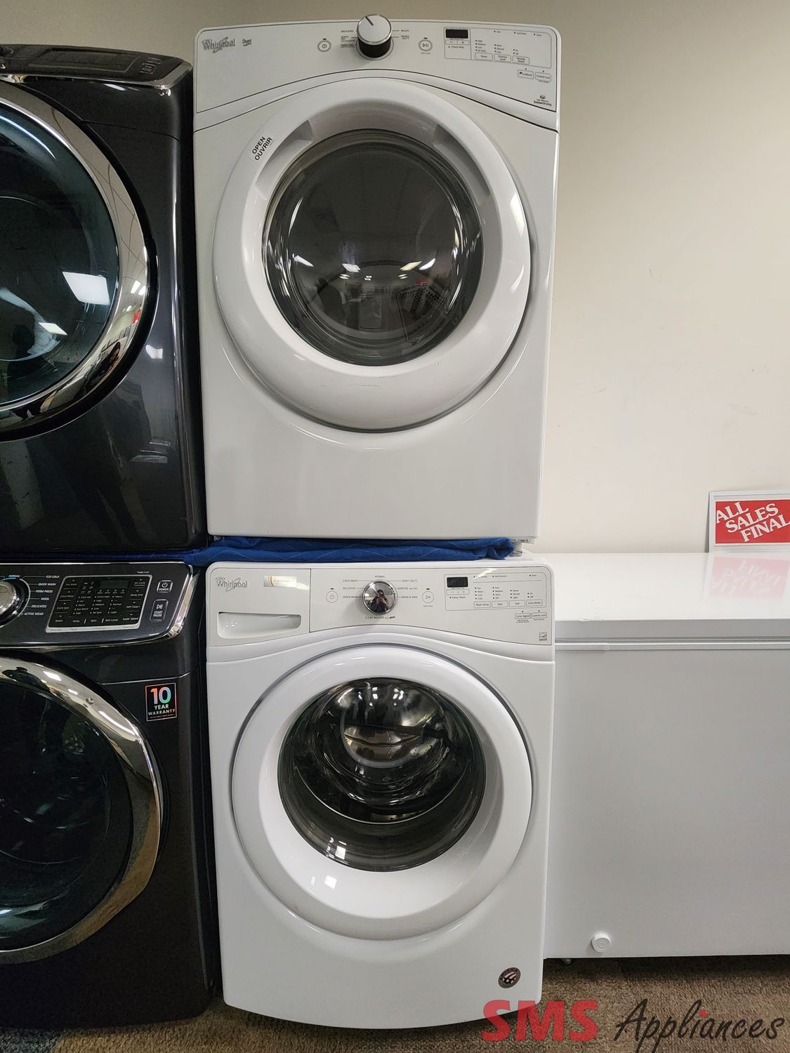 Whirlpool Washer & Dryer Set WFW75HEFW/YWED72HEDW