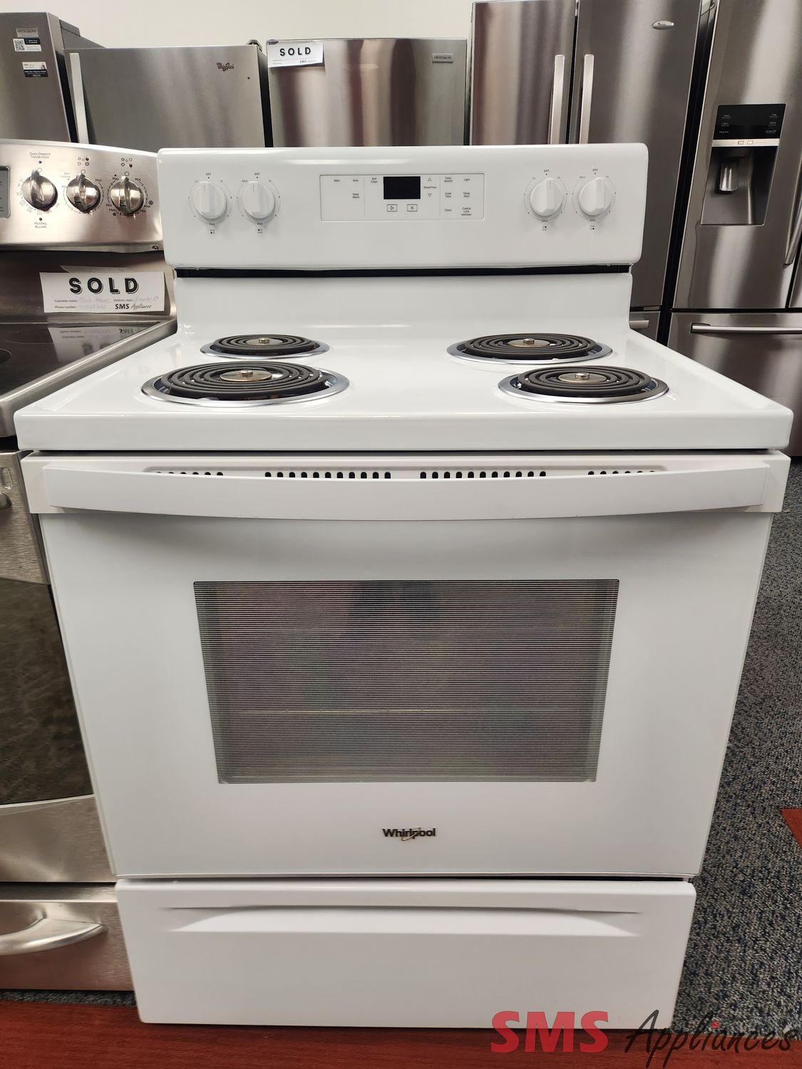 Whirlpool Coil Top Stove YWFC315S0JW