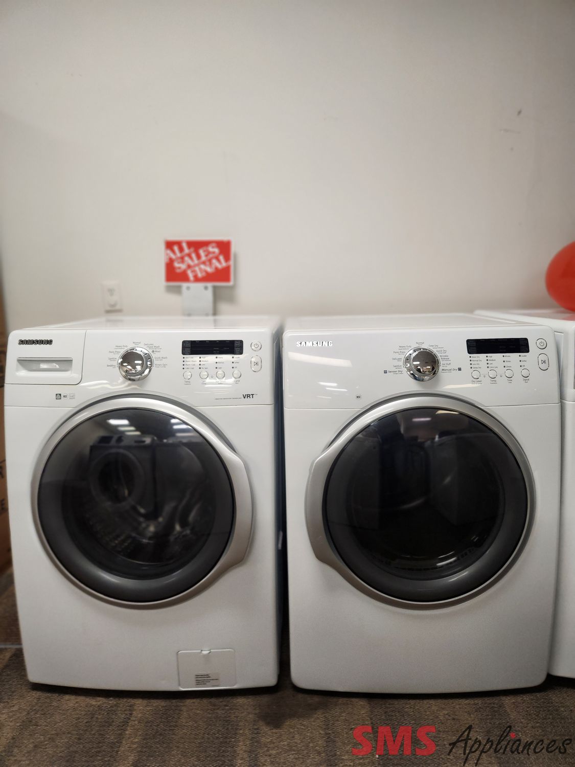 Samsung Washer & Dryer Set WF330ANW/XAC/DV330AEW/XAC