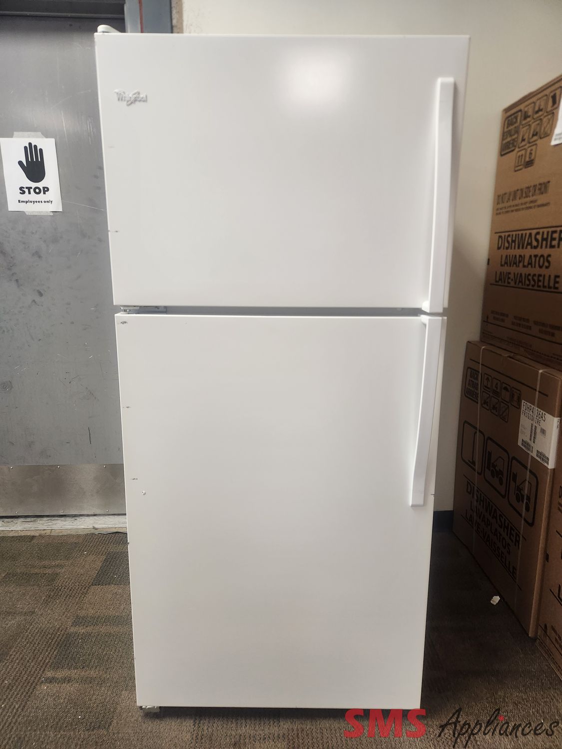 Whirlpool 30" Top Mount Fridge WRT318F2DW00