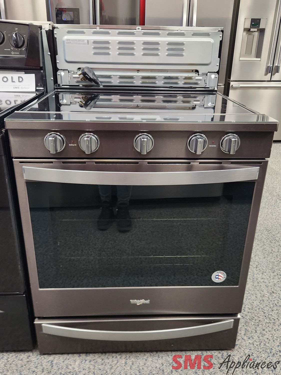 Whirlpool Glass Top Stove YWEE750H0HV0