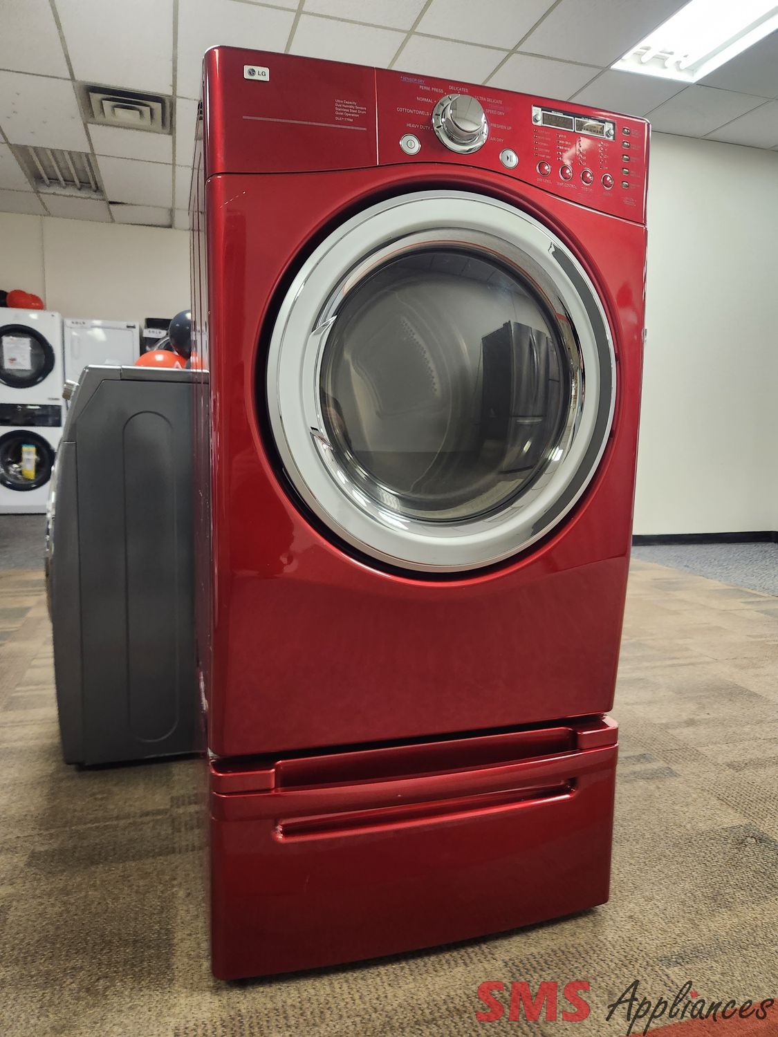 LG Dryer with Pedestal DLE7177RM