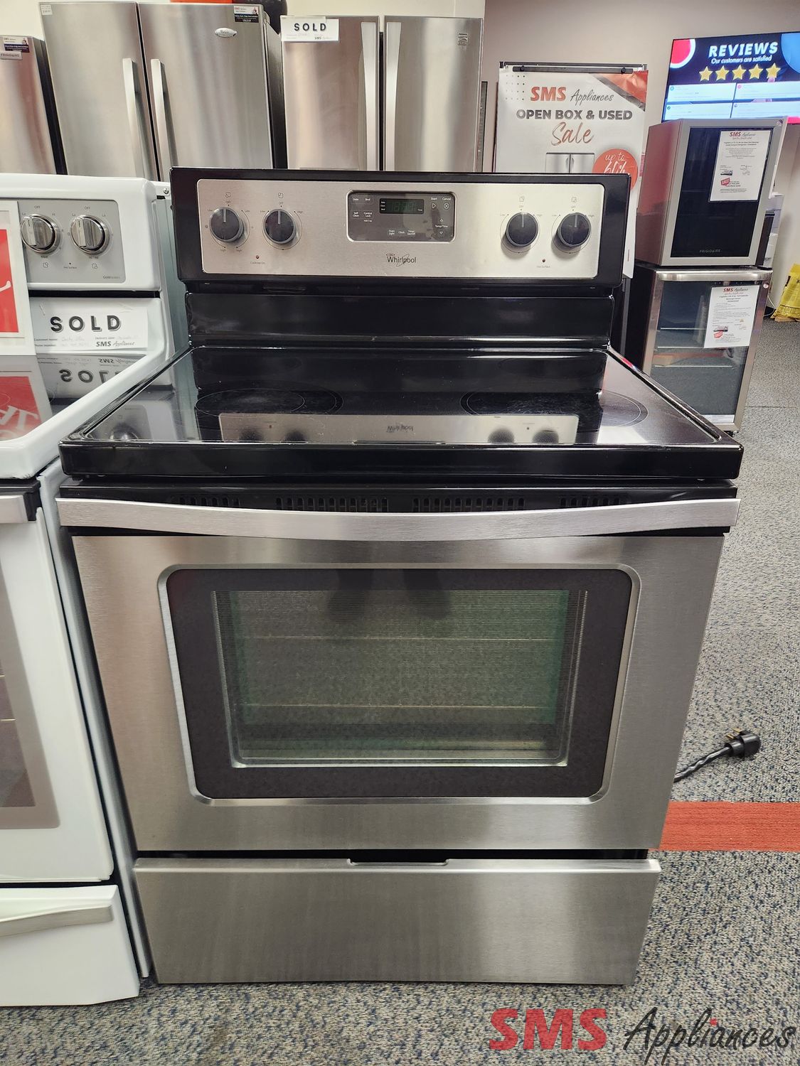 Whirlpool Glass Top Stove YWFE510S0AS0
