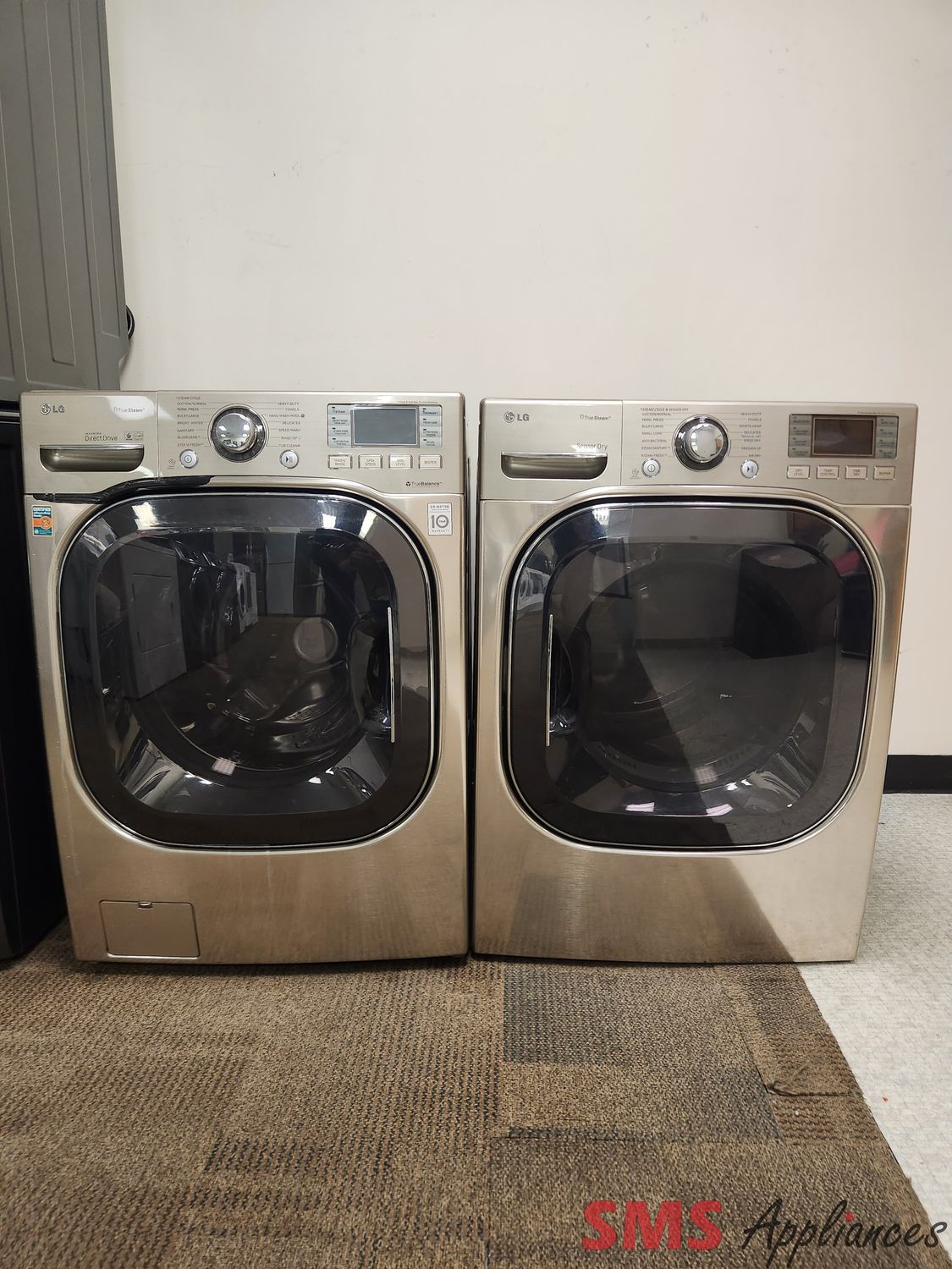 LG Washer & Dryer Set WM3885HCCA/DLEX3885C