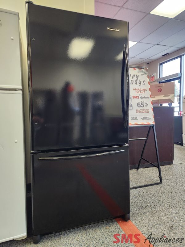 KitchenAid 33 KitchenAid 33" Bottom mount Fridge KBRA22KLBL