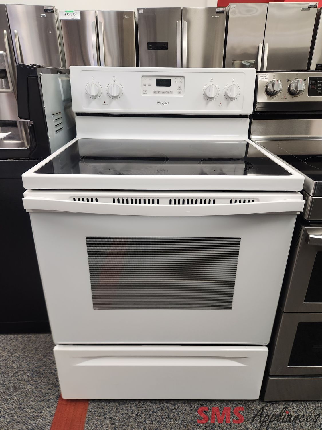 Whirlpool Glass Top Stove YWFE330W0EW0