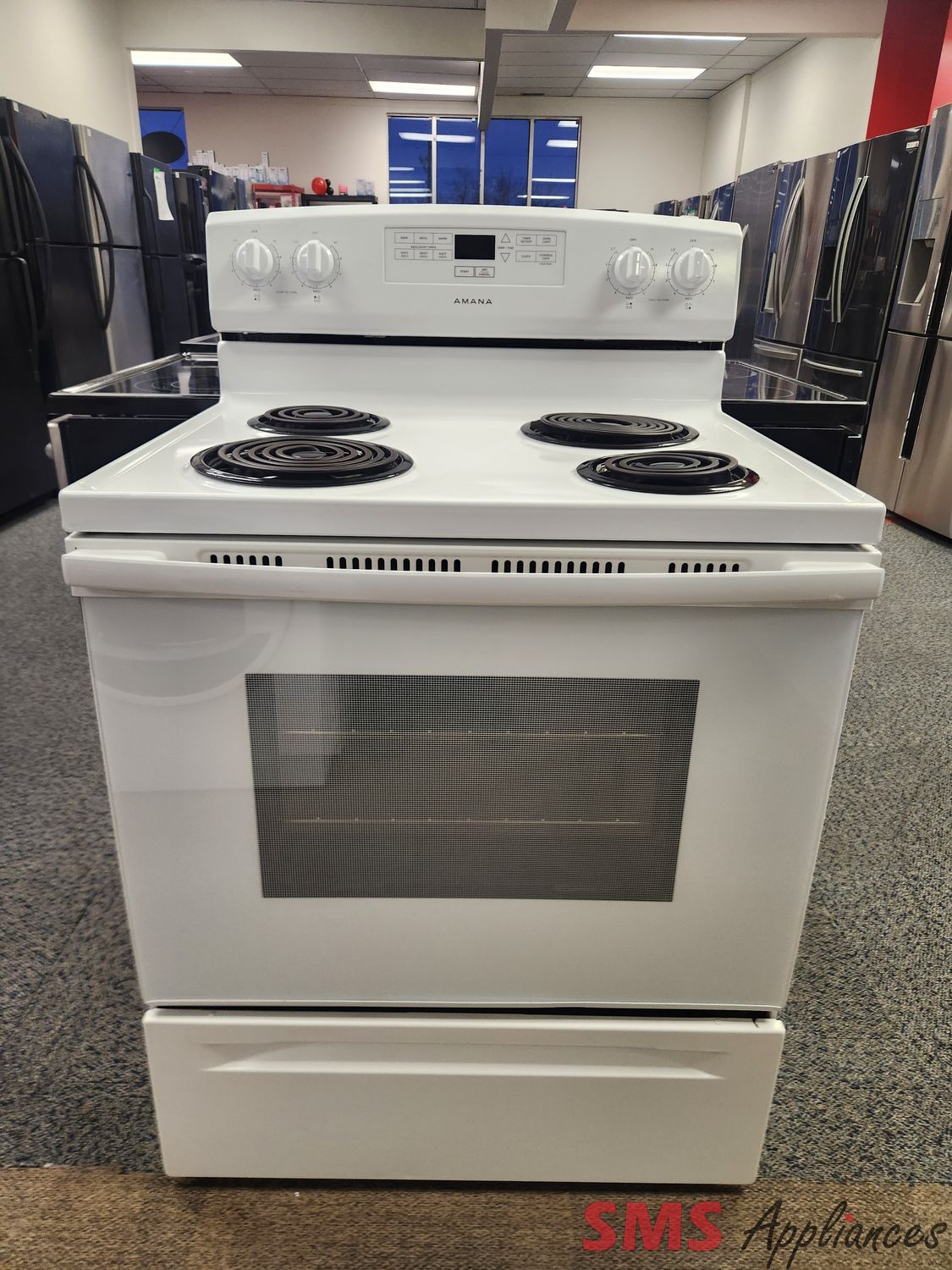 Amana Coil Top Stove YACR4303MFW