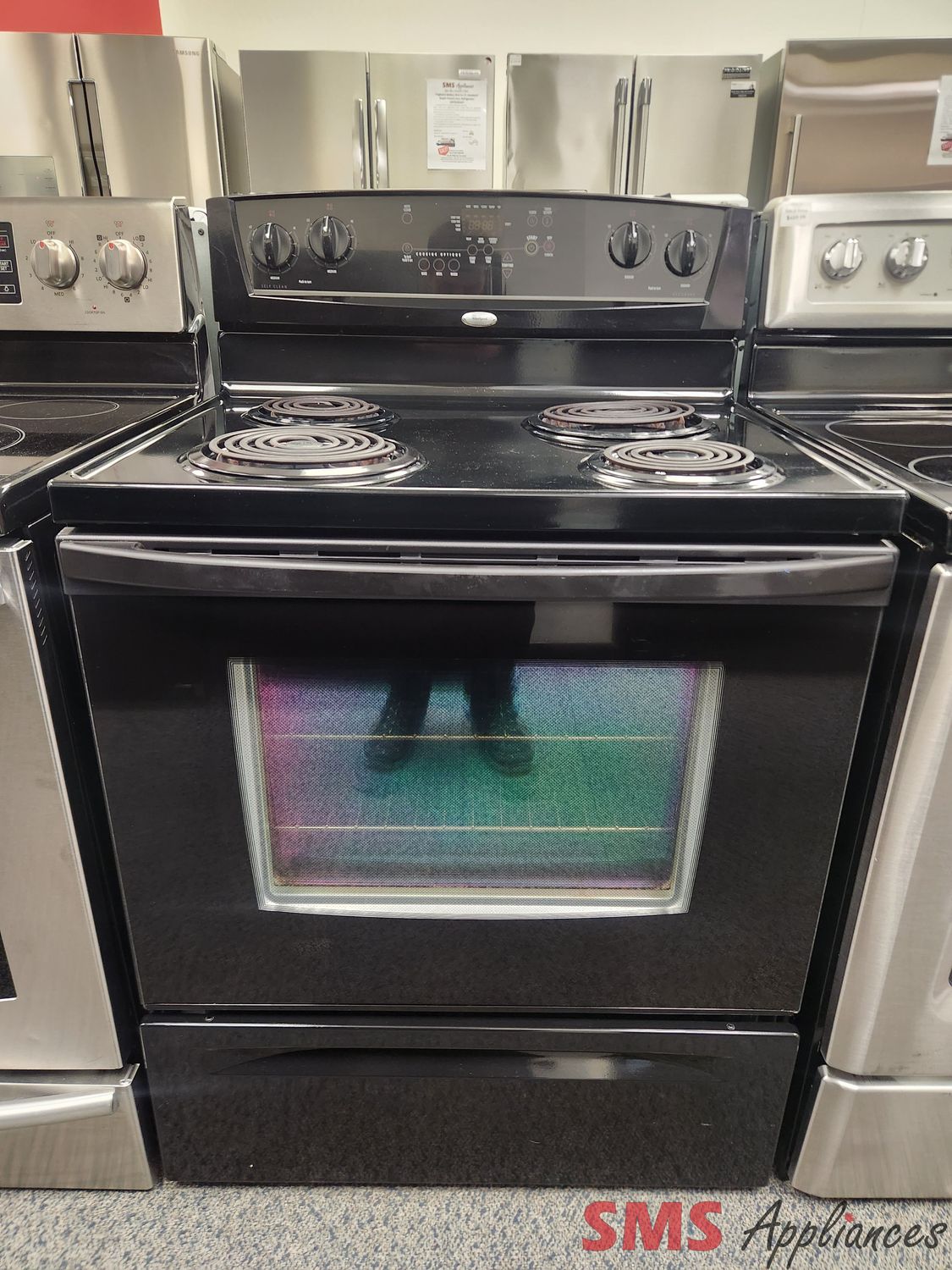 Whirlpool Coil Top Stove WERP3100PB