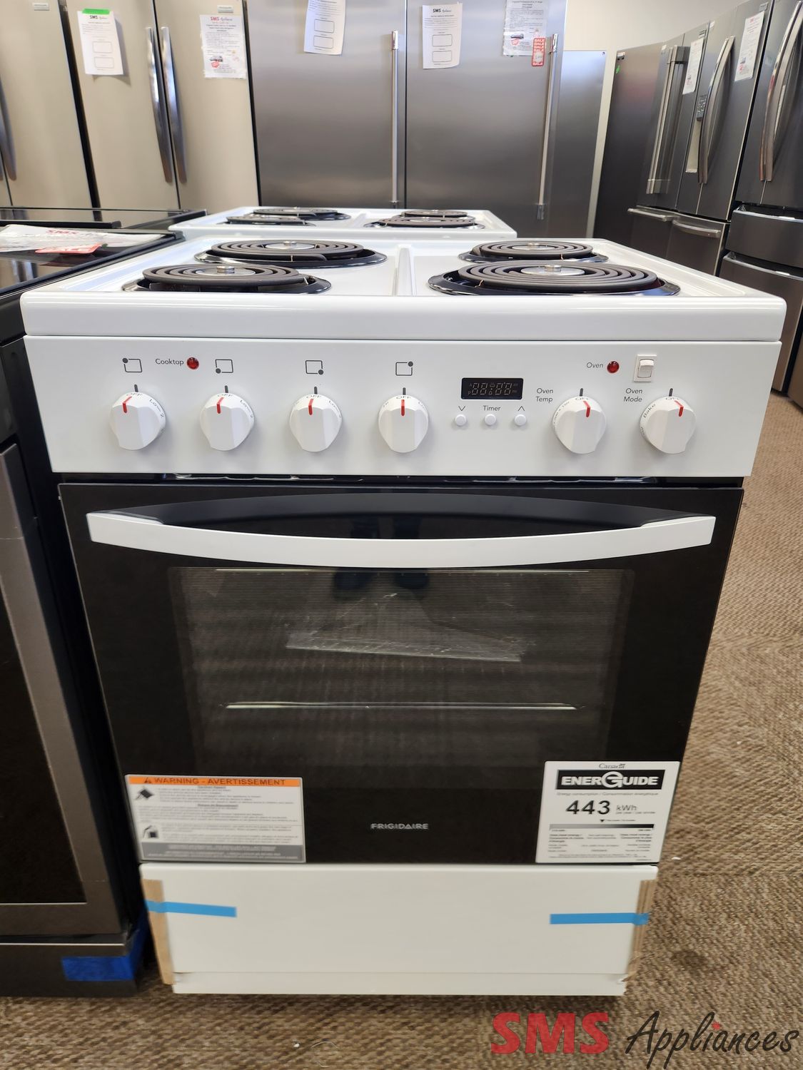 Open Box - Scratch & Dent Frigidaire 24" Coil Top Stove FCFC241CAW