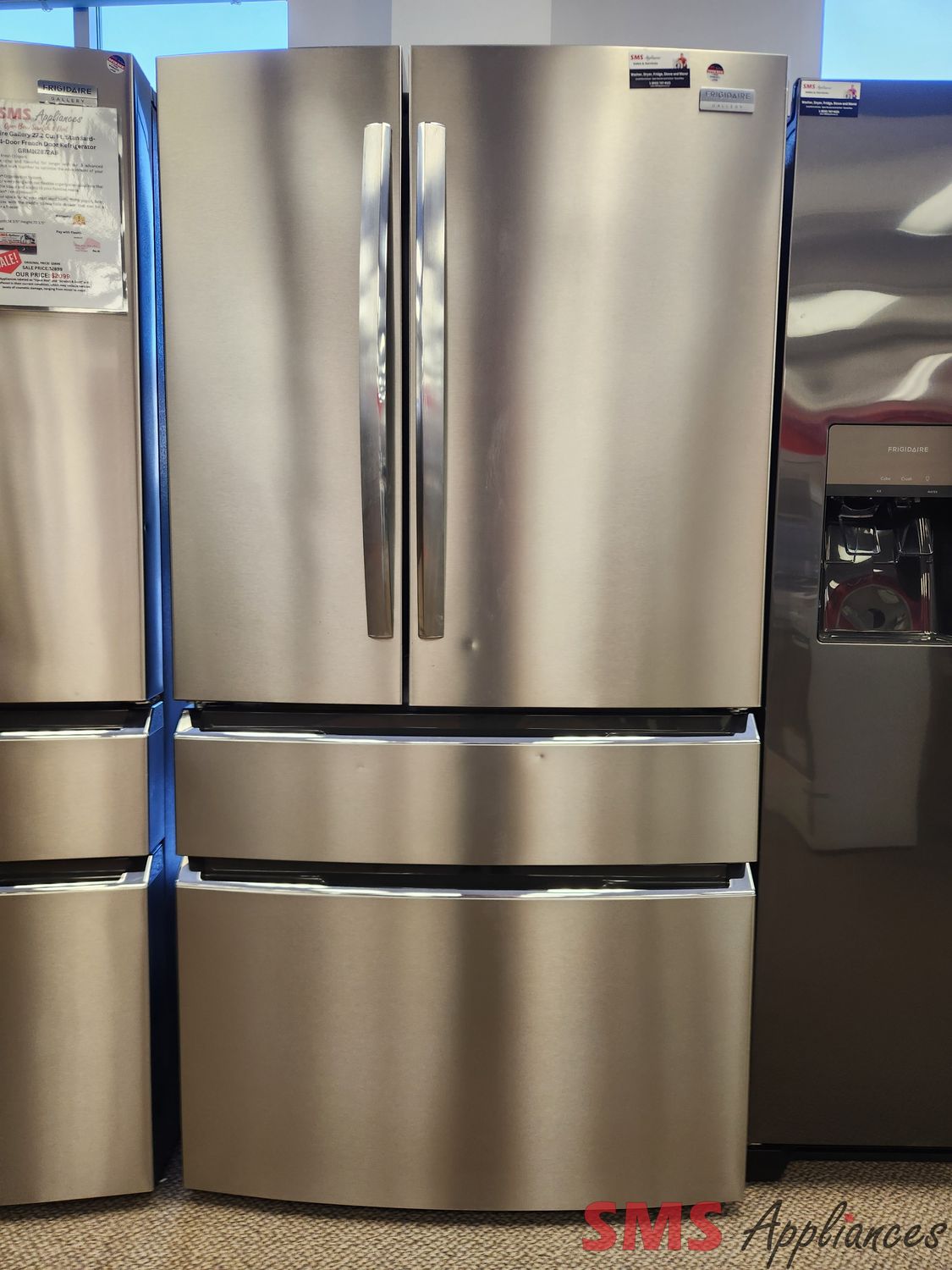 Open Box- Scratch & Dent Frigidaire Gallery 36" French Door Fridge GRMG2272CF