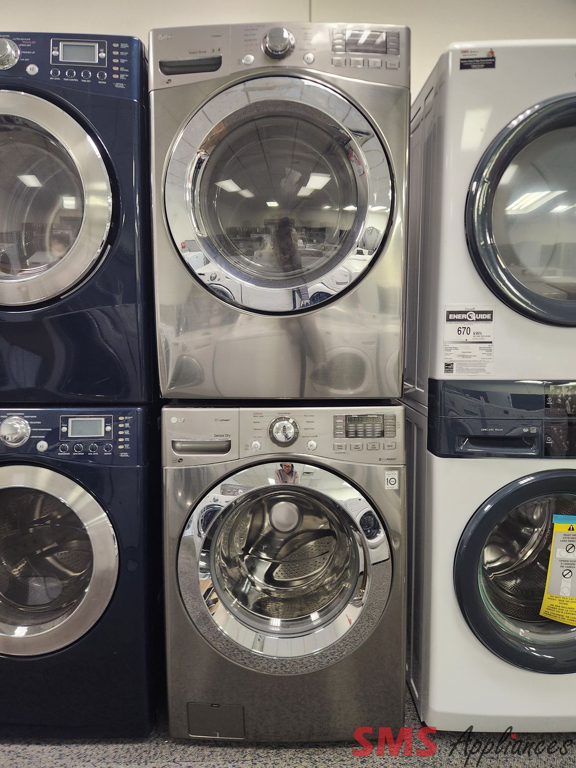 LG Washer & Dryer Set WM3370HVA/DLEX3370V