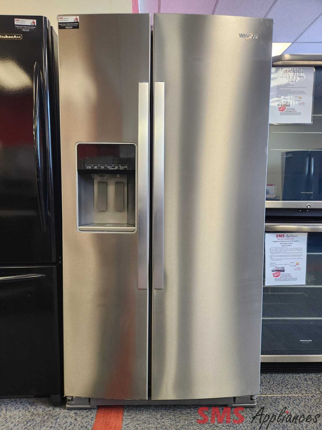 Whirlpool 36" Side-by-Side Fridge WRS571CIHZ