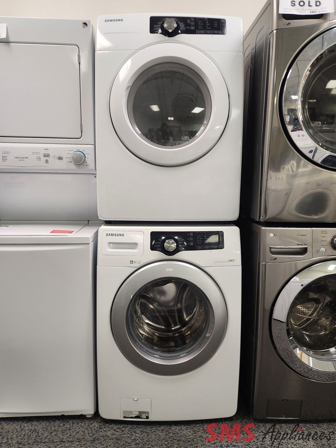 Samsung Washer and Dryer Set WF220ANW/XAC/DV210AEW/XAC