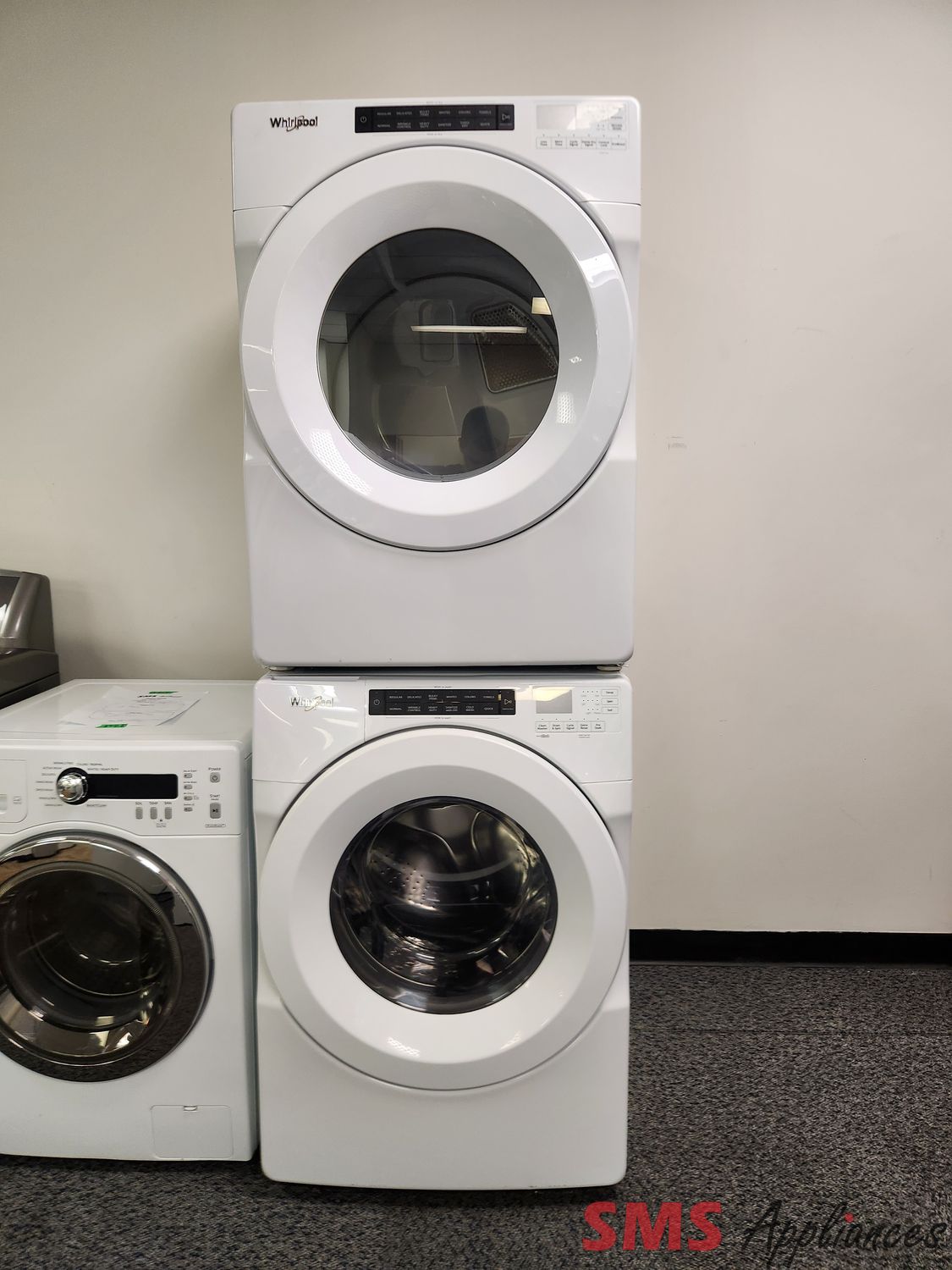 Whirlpool Washer & Dryer Set WED5620HW0/WFW560CHW