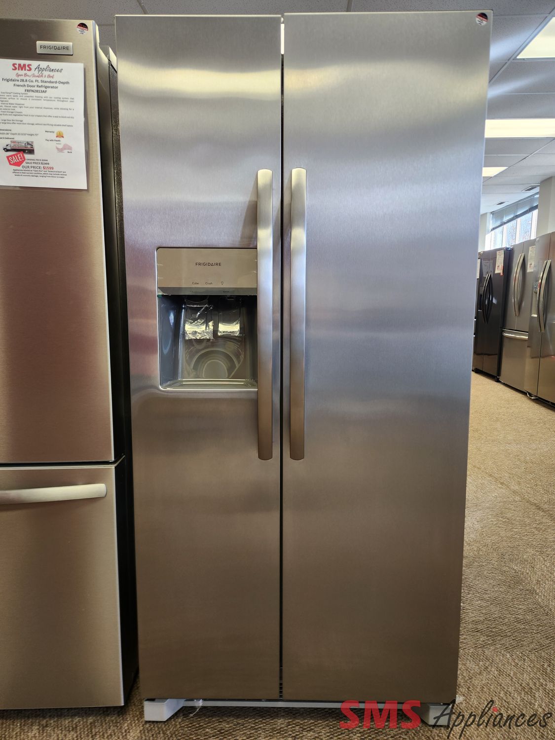 Open Box - Scratch & Dent Frigidaire 33" Side-by-Side Fridge FRSS2323AS