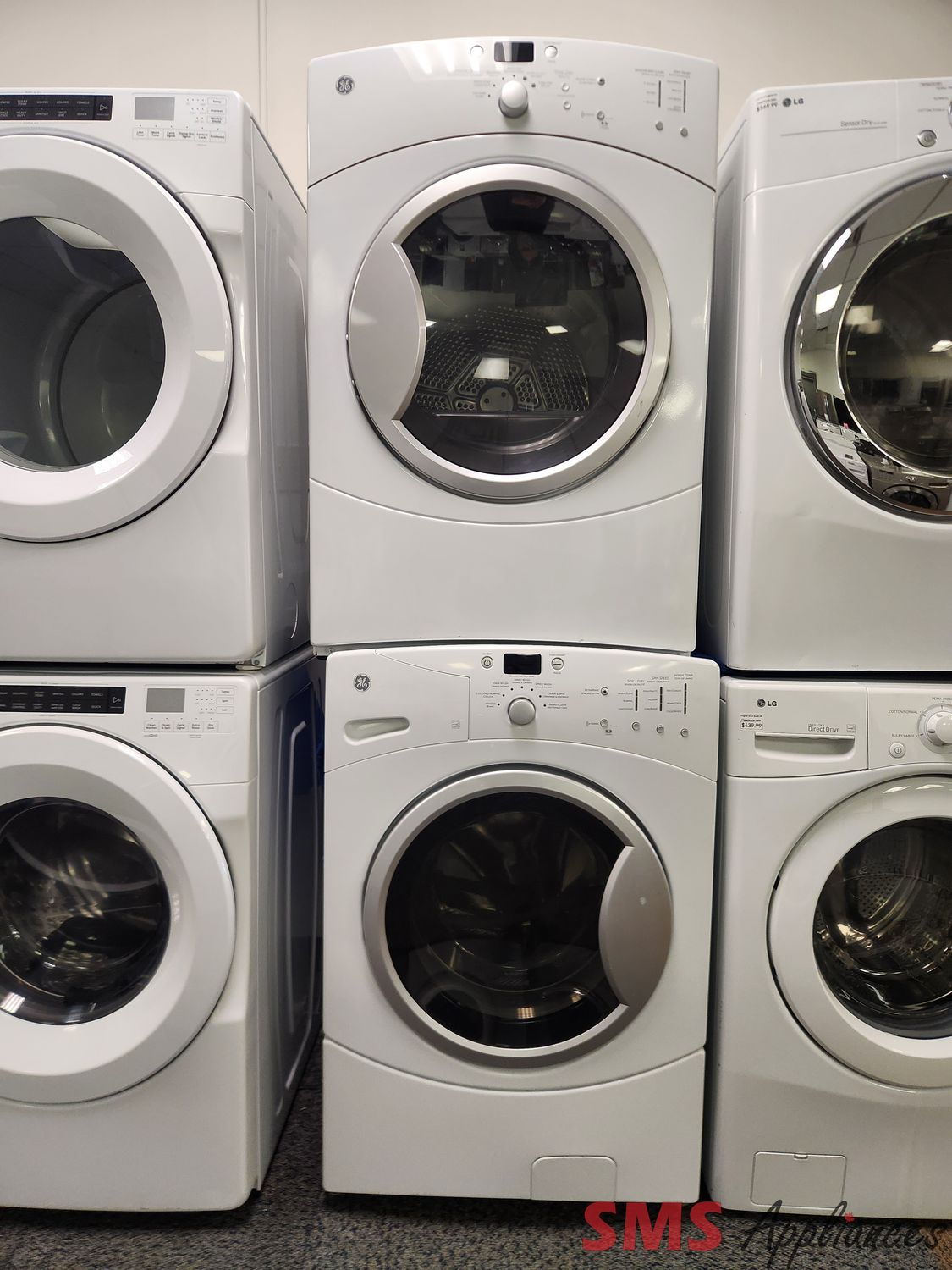 GE Washer & Dryer Set GFMN110EL0WW/GFAN1100L0WW
