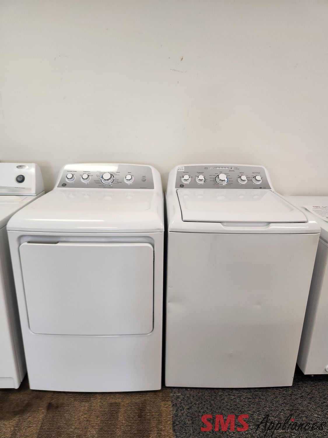GE Washer & Dryer Set GTD45EBMK0WS/GTW485BMK1WS